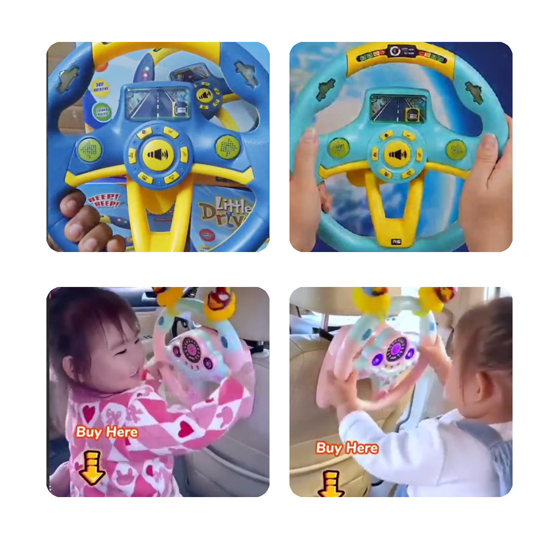 Kids Electric Steering Wheel Toy